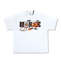 White Halloween Nurse Urban Heavy Tee - RanaPortraitStore