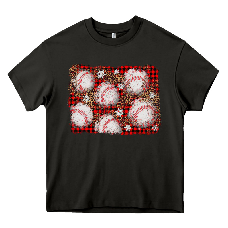 Baseball Christmas Background Heavy Core Tee by AdoDesignShop | Teevron