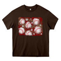Chocolate Brown baseball christmas background Heavy Core Tee - AdoDesignShop