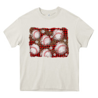 Cream baseball christmas background Heavy Core Tee - AdoDesignShop