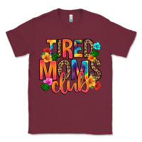 Burgundy tired moms club Classic Tee - Artiststas