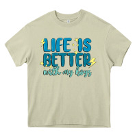 Mossy life is better with my boys Heavy Core Tee - MaliasSmallBusiness