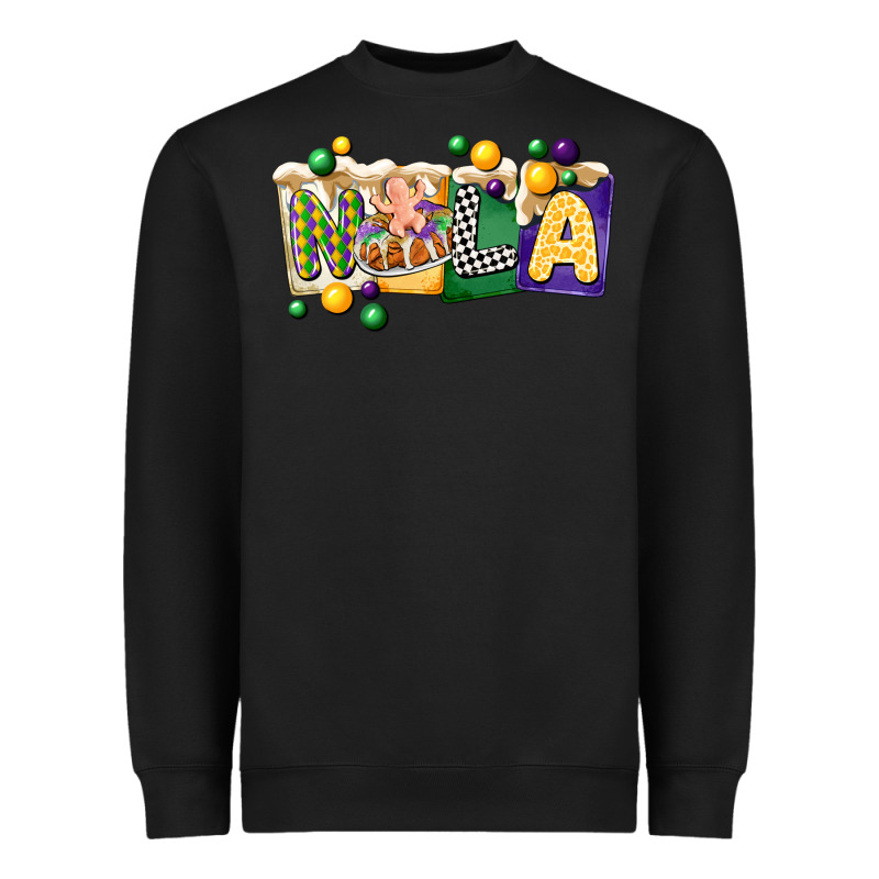 Nola Cake Mardi Gras Heavyweight Sweatshirt by CowGirlArtShop | Teevron
