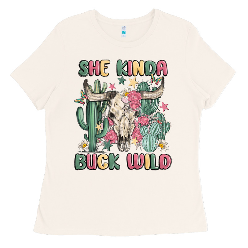 She Kinda Buck Wild Ladies Tee by MaliasSmallBusiness | Teevron