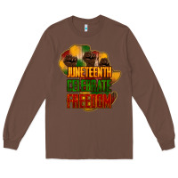 Chestnut juneteenth celebrate freedom Long Sleeve Tee - NancyCooperArtShop
