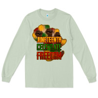 Matcha juneteenth celebrate freedom Long Sleeve Tee - NancyCooperArtShop