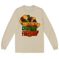 Mushroom juneteenth celebrate freedom Long Sleeve Tee - NancyCooperArtShop
