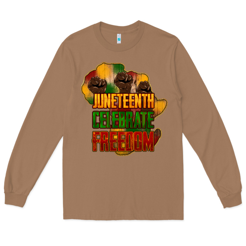 Juneteenth Celebrate Freedom Long Sleeve Tee by NancyCooperArtShop | Teevron