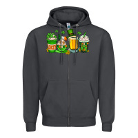 Smoke St. Patrick's Day coffee cups Zipper Hoodie - OliviaCreatesArt