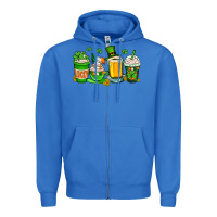 True Royal St. Patrick's Day coffee cups Zipper Hoodie - OliviaCreatesArt
