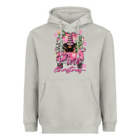 Moon Dust Pink Christmas Truck Gnome Heavyweight Hoodie - FaDigitalArtStudio