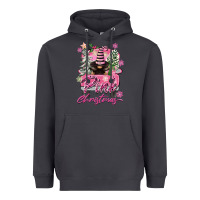 Smoke Pink Christmas Truck Gnome Heavyweight Hoodie - FaDigitalArtStudio