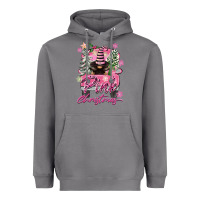 Storm Pink Christmas Truck Gnome Heavyweight Hoodie - FaDigitalArtStudio