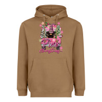 Toasted Coconut Pink Christmas Truck Gnome Heavyweight Hoodie - FaDigitalArtStudio