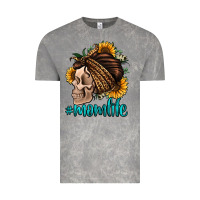 Cloud Rock momlife skull with bandana Vintage Tee - Jasminsmagicworld