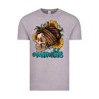 Momlife Skull With Bandana Vintage Tee | Teevron