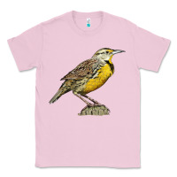 Bubblegum Pink Western Meadowlark Classic Tee - LillyAllenDesigns