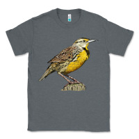 Charcoal Heather Western Meadowlark Classic Tee - LillyAllenDesigns