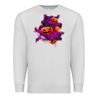 Dove Grey halloween pumpkin patch  3 Premium Sweatshirt - BundleAndBundleShop