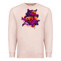 Pale Pink halloween pumpkin patch  3 Premium Sweatshirt - BundleAndBundleShop