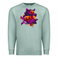 Seafoam halloween pumpkin patch  3 Premium Sweatshirt - BundleAndBundleShop