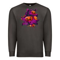 Smoke halloween pumpkin patch  3 Premium Sweatshirt - BundleAndBundleShop