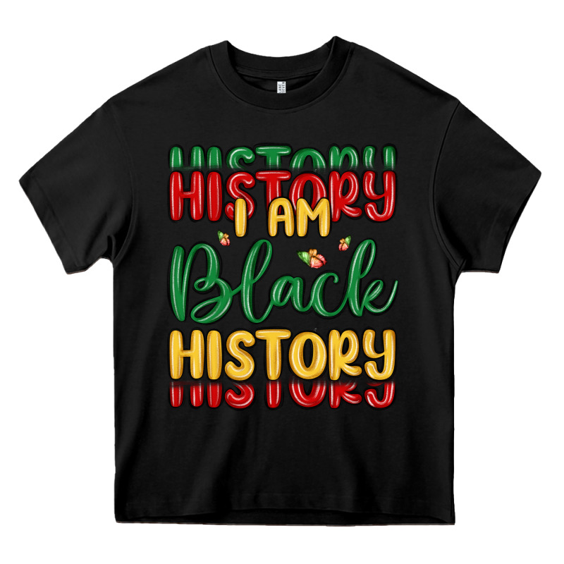 I Am Black History Heavy Core Tee by MaliasSmallBusiness | Teevron