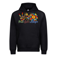 Black peace love autism sunflower Urban Hoodie - RacoonDesign