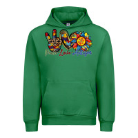 Emerald peace love autism sunflower Urban Hoodie - RacoonDesign