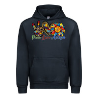 Navy peace love autism sunflower Urban Hoodie - RacoonDesign