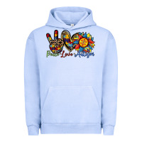 Pigment Grape Ice peace love autism sunflower Urban Hoodie - RacoonDesign