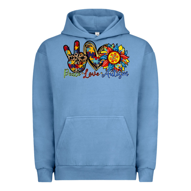 Peace Love Autism Sunflower Urban Hoodie by RacoonDesign | Teevron