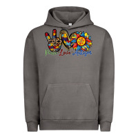 Pigment Tornado peace love autism sunflower Urban Hoodie - RacoonDesign