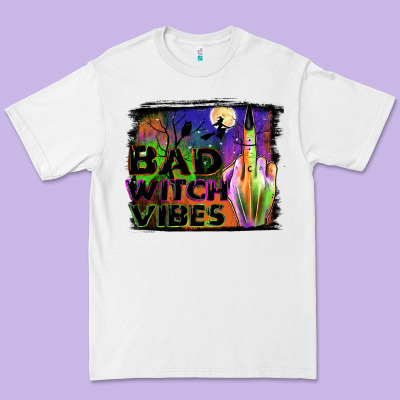 Bad Witch Vibes Premium Tee Designed By Jahusdesignshop
