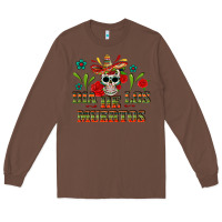 Chestnut Dia De Los Muertos Long Sleeve Tee - texasbilliewilder
