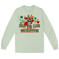Matcha Dia De Los Muertos Long Sleeve Tee - texasbilliewilder