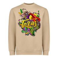 Mushroom texas map mardi gras Heavyweight Sweatshirt - CowGirlArtShop