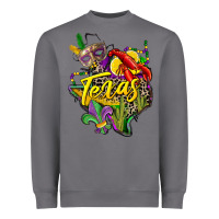 Storm texas map mardi gras Heavyweight Sweatshirt - CowGirlArtShop