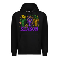 Black Tis the season crawfish Mardi Gras Premium Hoodie - FaDigitalArtStudio