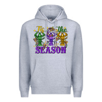 Heather Grey Tis the season crawfish Mardi Gras Premium Hoodie - FaDigitalArtStudio