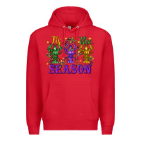 Red Tis the season crawfish Mardi Gras Premium Hoodie - FaDigitalArtStudio