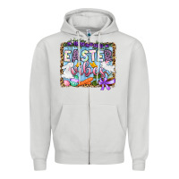 Dove Grey Easter vibes Zipper Hoodie - OliviaCreatesArt