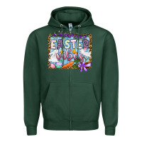 Sports Green Easter vibes Zipper Hoodie - OliviaCreatesArt