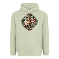Matcha Aztec symbol rodeo Heavyweight Hoodie - FaDigitalArtStudio