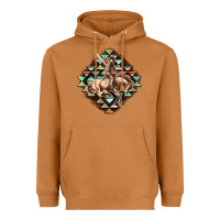 Meerkat Aztec symbol rodeo Heavyweight Hoodie - FaDigitalArtStudio