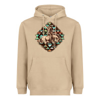 Mushroom Aztec symbol rodeo Heavyweight Hoodie - FaDigitalArtStudio