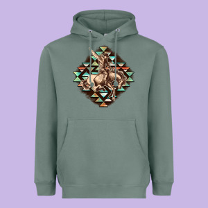 Aztec Symbol Rodeo Heavyweight Hoodie Designed By Fadigitalartstudio
