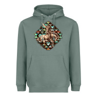 Sage Aztec symbol rodeo Heavyweight Hoodie - FaDigitalArtStudio