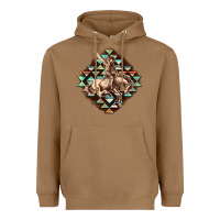 Toasted Coconut Aztec symbol rodeo Heavyweight Hoodie - FaDigitalArtStudio