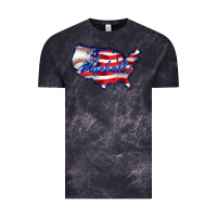 Cloud Black usa flag baseball Vintage Tee - BarkalooDesign